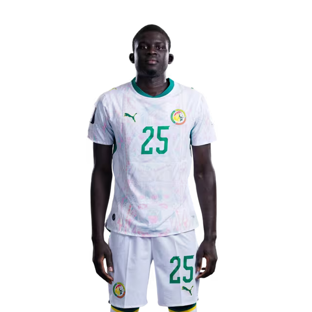 Senegal National Football Team 2026 World Cup Jersey (Player Version/Match Version) — Defenders: No.24 Antoine MENDY, No.25 El Hadji Malick DIOUF / Defenseurs : No.24 Antoine MENDY, No.25 El Hadji Malick DIOUF