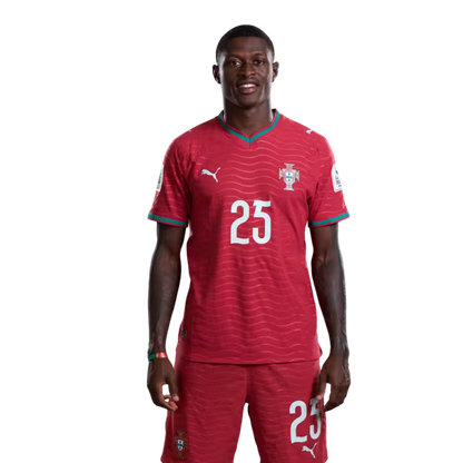 Portugal National Team 2026 World Cup Jersey (Player Version/Match Version) – Defenders: No. 20 João Cancelo, No. 24 Samu Costa, No. 25 Nuno Mendes / Defesas: Nº 20 JOAO CANCELO, Nº 24 SAMU COSTA, Nº 25 NUNO MENDES