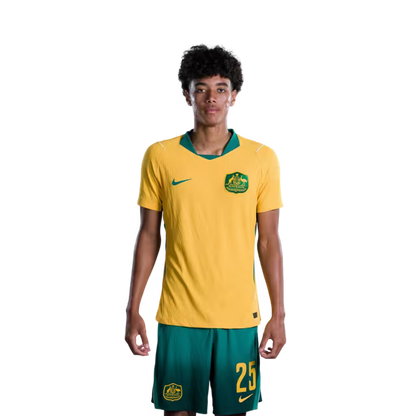 Australia National Soccer Team 2026 FIFA World Cup Jerseys (Player Version and Match Version) – Defenders: #16 Aziz BEHICH,#19 Harry SOUTTAR, #21 Cameron BURGESS, #25 Lucas HERRINGTON