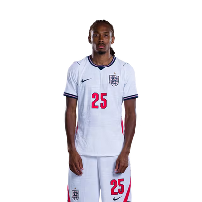 England National Soccer Team 2026 FIFA World Cup Jerseys (Player Version and Match Version) – Defenders: #24 Reece JAMES, #25 Djed SPENCE, #26 Jarell QUANSAH