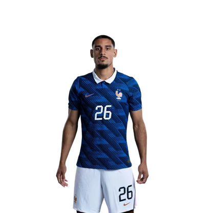 France National Team 2026 World Cup Jersey (Player Version/Match Issue) — Defenders: No. 19 Théo Hernández, No. 21 Lucas Hernández, No. 26 Maxence Lacroix / Défenseurs : n° 19 Theo Hernandez, n° 21 Lucas Hernandez, n° 26 Maxence Lacroix