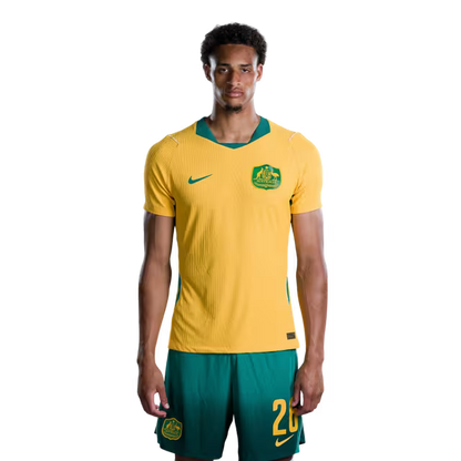 Australia National Soccer Team 2026 FIFA World Cup Jerseys (Player Version and Match Version) – Forwards: #23 Nishan VELUPILLAY,#26 Tete YENGI
