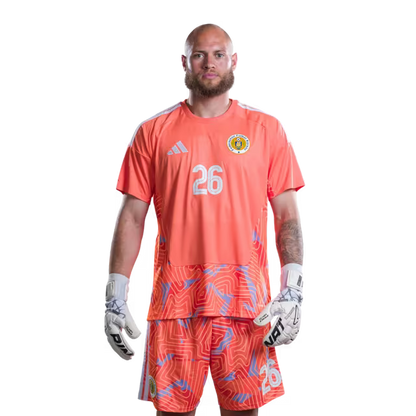2026 World Cup Curaçao National Football Team Jersey (Player/Match Version) — Goalkeepers: No. 1 Eloy Room, No. 25 Tyrick Bodak, No. 26 Trevor Doornbusch/Porteronan: No.1 Eloy ROOM, No.25 Tyrick BODAK,No.26 Trevor DOORNBUSCH