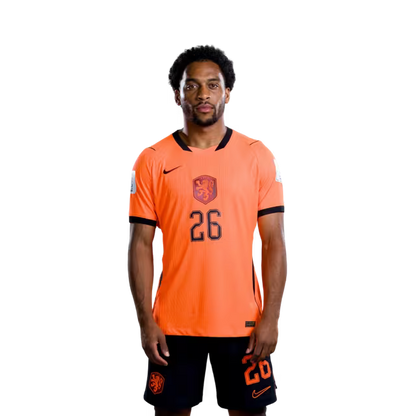 Netherlands National Team 2026 World Cup Jersey (Player Version/Match Issue) — Midfielders: No. 21 Frenkie de Jong, No. 26 Quinten Timber / Middenvelders: nr. 21 Frenkie de Jong, nr. 26 Quinten Timber