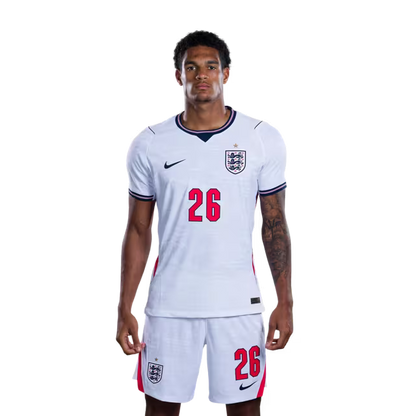 England National Soccer Team 2026 FIFA World Cup Jerseys (Player Version and Match Version) – Defenders: #24 Reece JAMES, #25 Djed SPENCE, #26 Jarell QUANSAH