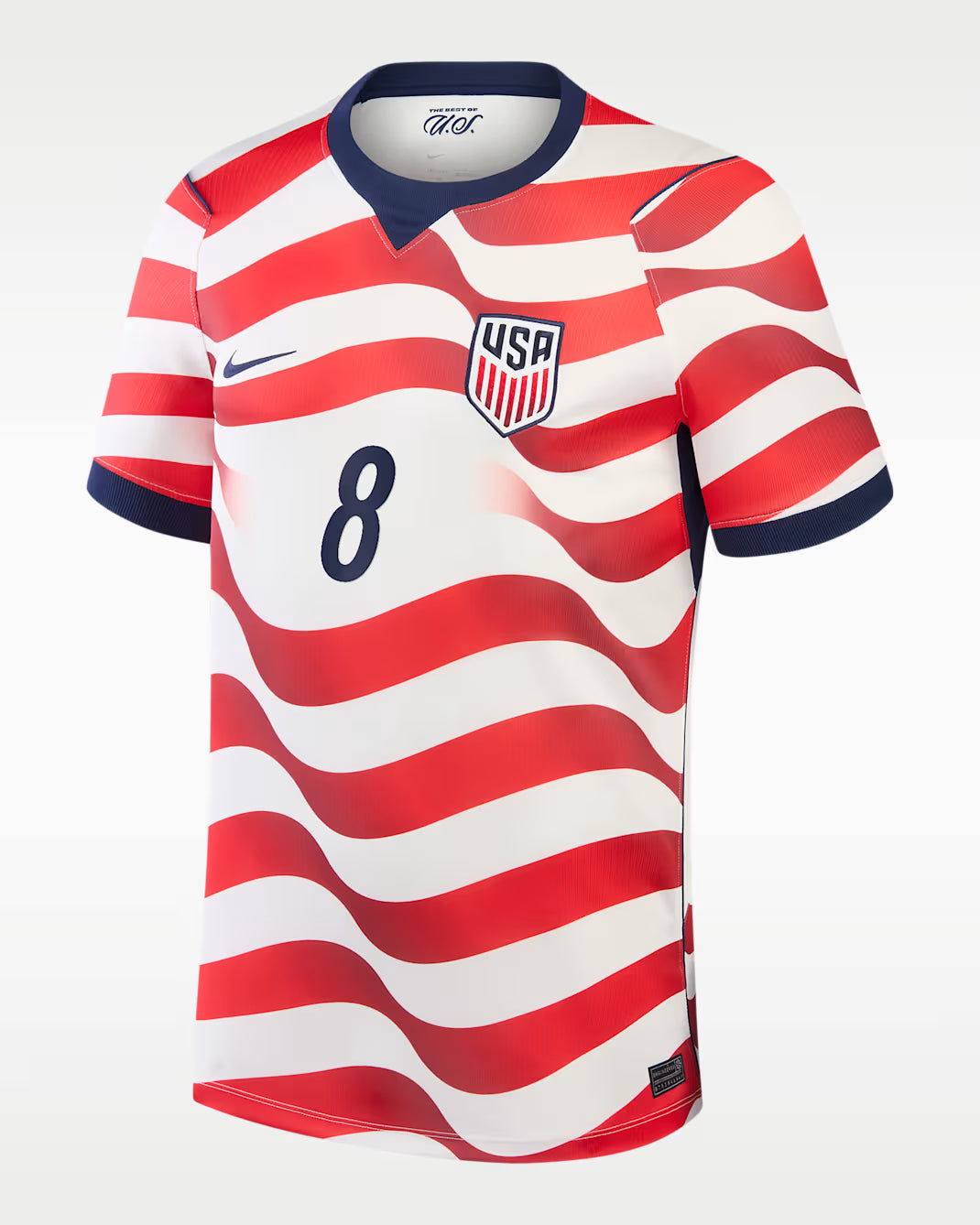 2026 World Cup Weston McKennie USA Soccer Jersey Player Version  Match Version - No. 8 Home Red&White and Away Black