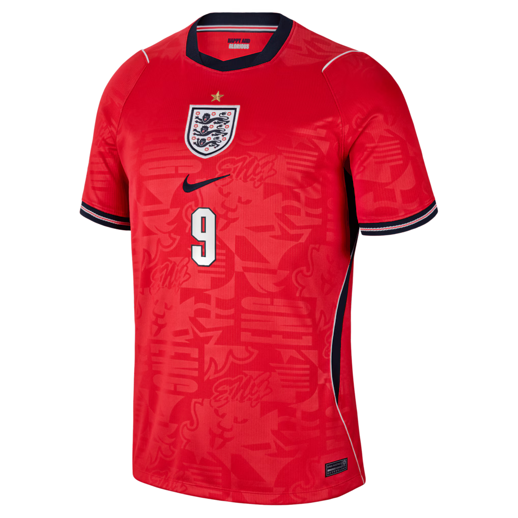 2026 World Cup Kane England Soccer Jersey Player Version  Match Version - No.9 Home White and Away Red