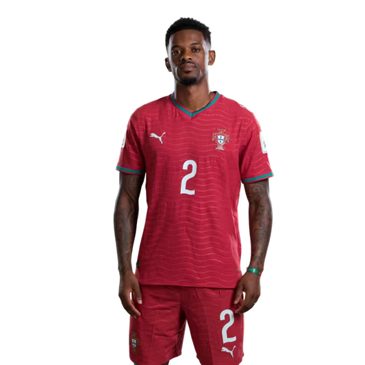 Portugal National Team 2026 World Cup Jersey (Player Version/Match Version) — Defenders: No. 2 Nélson Semedo, No. 3 Rúben Dias, No. 4 Tomás Araújo / Defesas: Nº2 NELSON SEMEDO, Nº3 RUBEN DIAS, Nº4 TOMAS ARAUJO