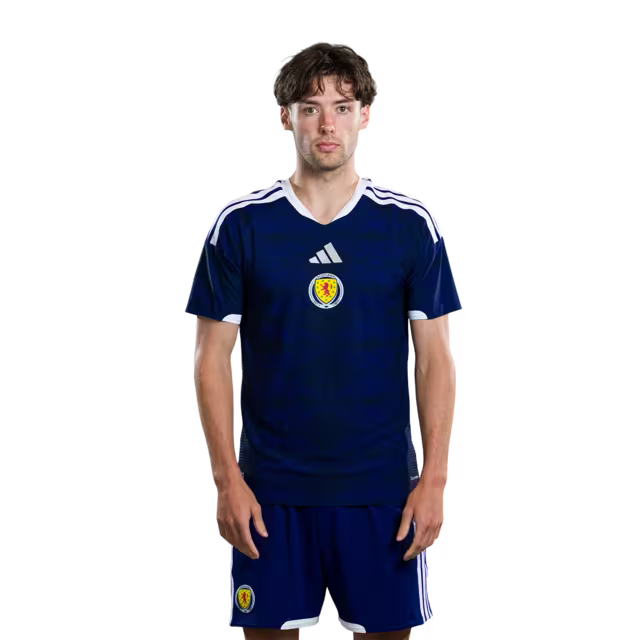 Scotland National Football Team 2026 World Cup Jersey (Player Version/Match Version) — Defenders: No.2 Aaron HICKEY, No.3 Andy ROBERTSON,No.5 Grant Hanley