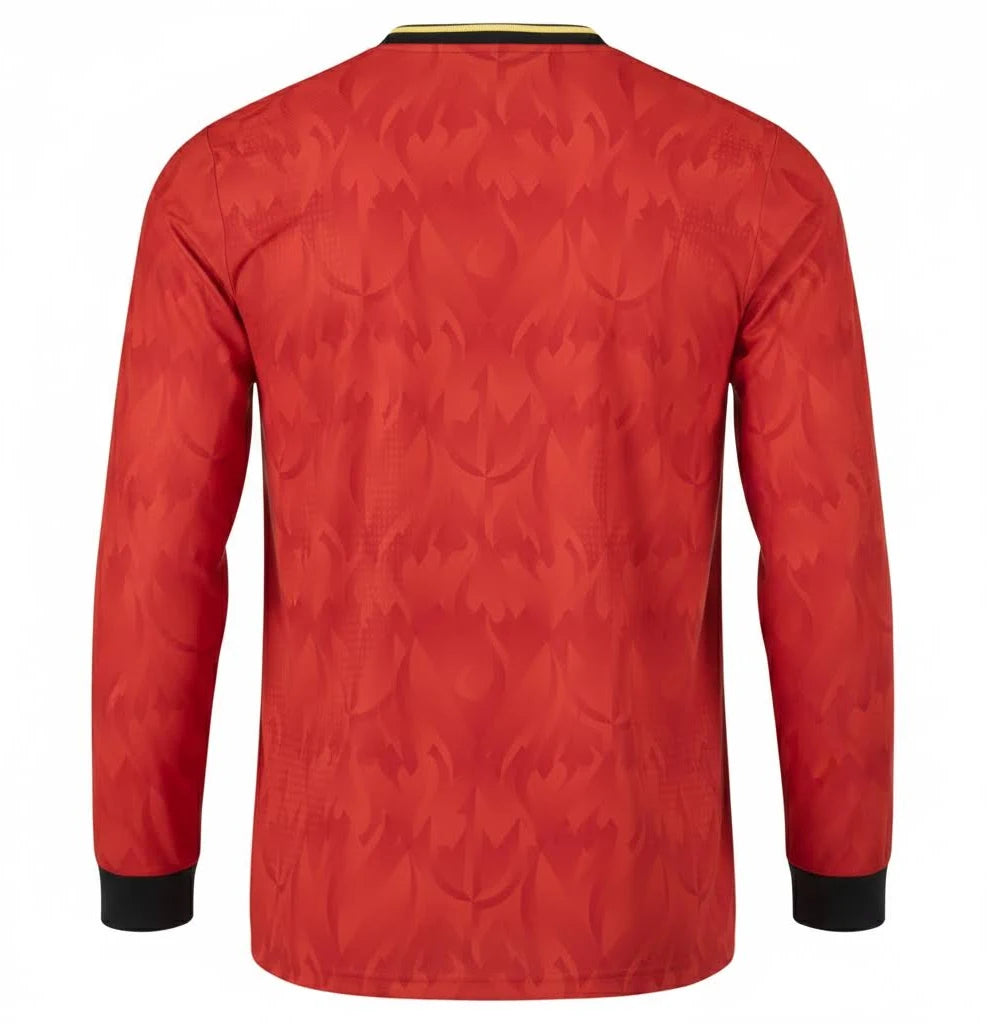 Belgium National Football Team 2026 World Cup Jersey – Long-Sleeve Version/Belgisch nationaal voetbalteam WK 2026 shirt - versie met lange mouwen