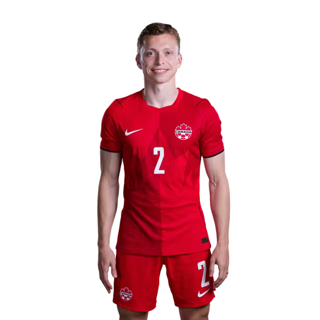 Canada National Soccer Team 2026 FIFA World Cup Jerseys (Player Version and Match Version) – Defenders: #2 Alistair JOHNSTON, #3 Alfie JONES, #4 Luc DE FOUGEROLLES