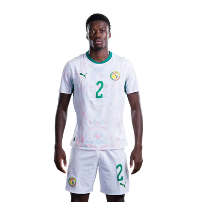 Senegal National Football Team 2026 World Cup Jersey (Player Version/Match Version) — Defenders: No.2 Mamadou SARR, No.3 Kalidou KOULIBALY,No.4 Abdoulaye Seck / Defenseurs : No. 2 mamadou sarr, no. 3 kalidou koulibaly, no. 4 abdoulaye seck