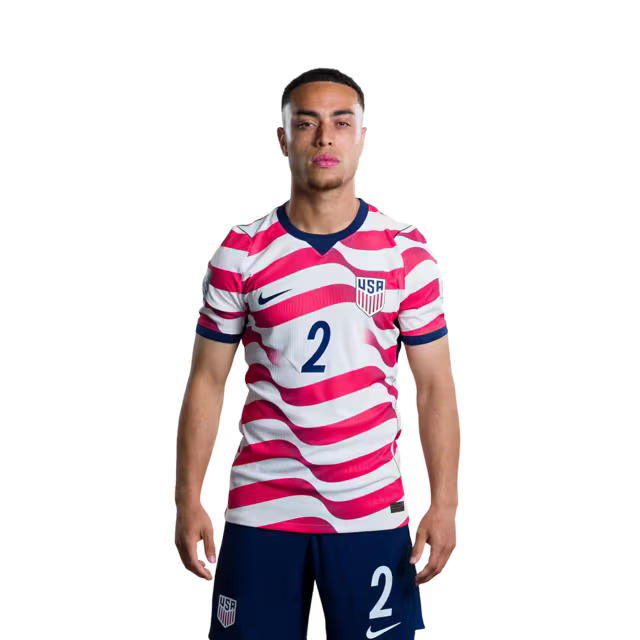 USA 2026 World Cup Jersey - Player Version - Match Version - Defenders: 2 Sergino DEST, 3 Chris RICHARDS, 5 Antonee ROBINSON