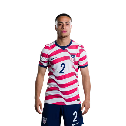 USA 2026 World Cup Jersey - Player Version - Match Version - Defenders: 2 Sergino DEST, 3 Chris RICHARDS, 5 Antonee ROBINSON