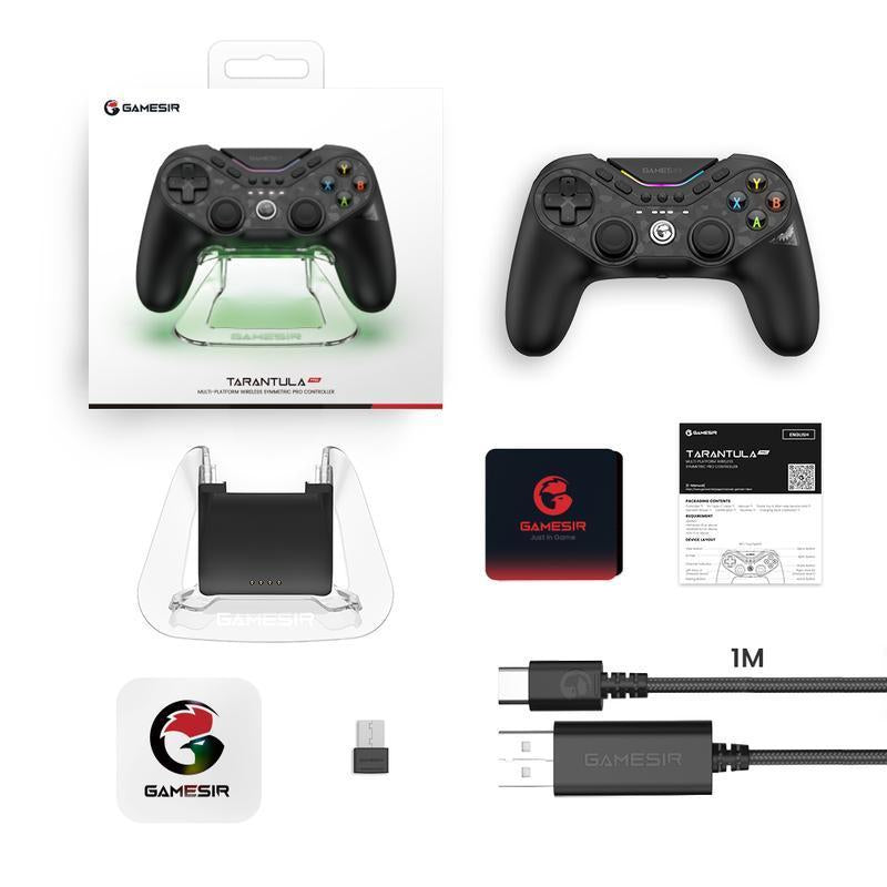 GameSir Tarantula Pro (Not for Xbox) Wireless Controller for PC/Switch/iOS/Android - ABXY Layout Switching, Anti-Drift TMR Sticks, 9 Mappable Buttons, RGB Lighting, 1200mAh Console Smartphone