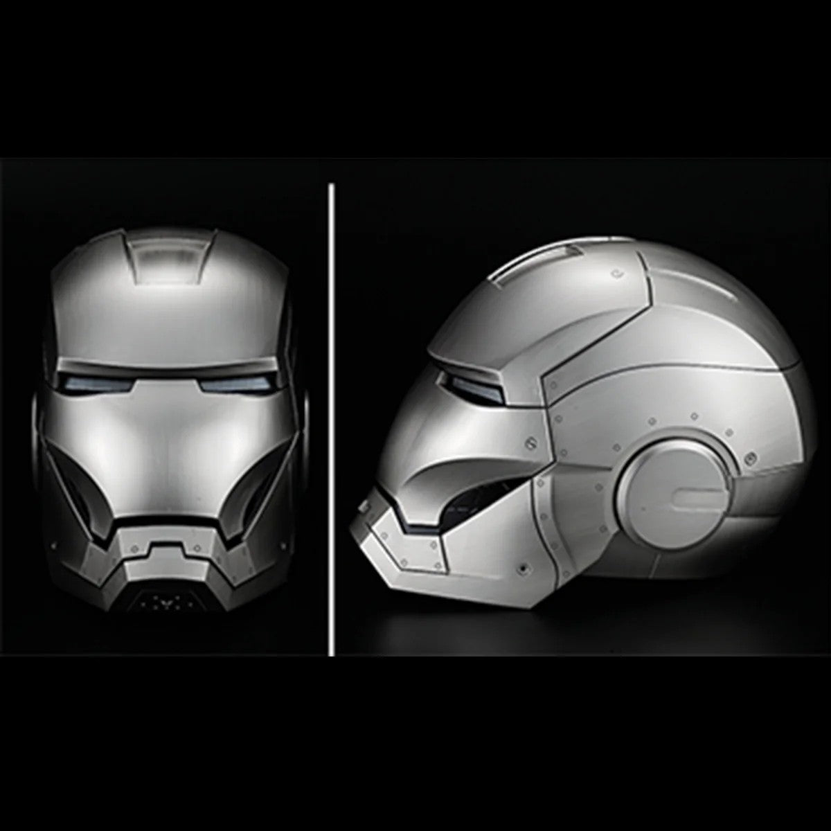 Iron Man MK2 Smart Helmet: 1:1 Official Collectible with Ring Touch, Voice Commands & Metallic Brushed Finish