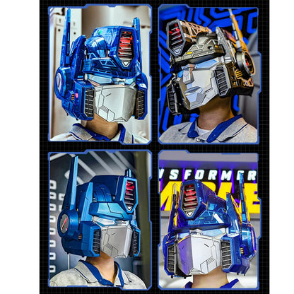 Transformers G1 Optimus Prime Wearable Helmet – 15 Detachable Armor Panels, Voice Changer & Visual Mech Gear System (Standard Edition)