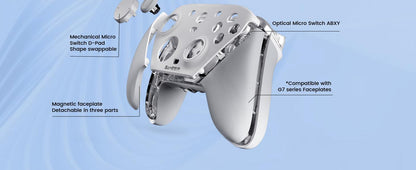 GameSir G7 Pro Controller for Xbox Series X|S, Xbox One & Windows 10/11, Plug and Play Gaming Gamepad with TMR sticks, Hall Effect & Clicky Trigger Stops - White