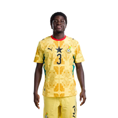 Ghana National Football Team 2026 World Cup Jersey (Player Version/Match Version) — Midfielders: No.3 Caleb YIRENKYI, No.5 Thomas PARTEY,No.8 Kwasi SIBO