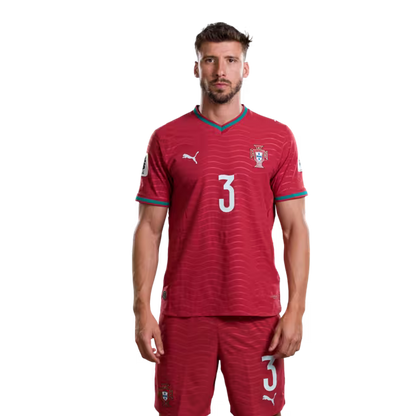 Portugal National Team 2026 World Cup Jersey (Player Version/Match Version) — Defenders: No. 2 Nélson Semedo, No. 3 Rúben Dias, No. 4 Tomás Araújo / Defesas: Nº2 NELSON SEMEDO, Nº3 RUBEN DIAS, Nº4 TOMAS ARAUJO