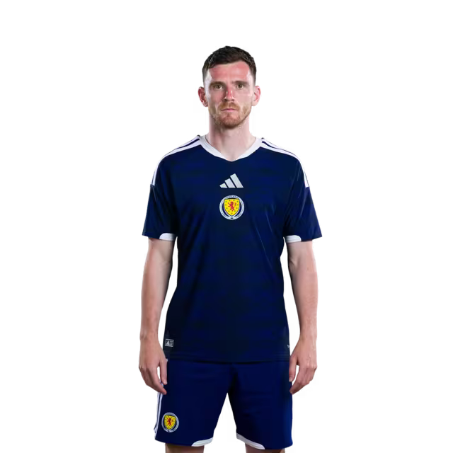Scotland National Football Team 2026 World Cup Jersey (Player Version/Match Version) — Defenders: No.2 Aaron HICKEY, No.3 Andy ROBERTSON,No.5 Grant Hanley