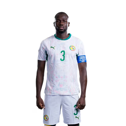 Senegal National Football Team 2026 World Cup Jersey (Player Version/Match Version) — Defenders: No.2 Mamadou SARR, No.3 Kalidou KOULIBALY,No.4 Abdoulaye Seck / Defenseurs : No. 2 mamadou sarr, no. 3 kalidou koulibaly, no. 4 abdoulaye seck