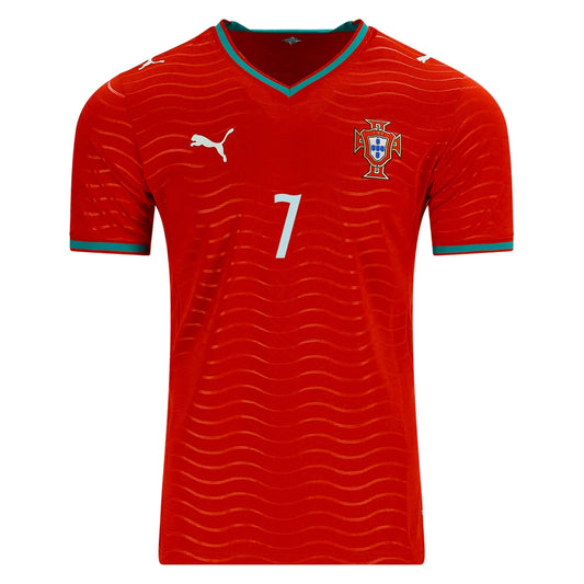 2026 World Cup Ronaldo Portugal Soccer Jersey Player Version  Match Version - No.7 Home Red and Away Green