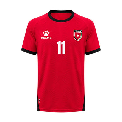 2026 World Cup AL-Naimat Jordan Soccer Jersey Player Version  Match Version - No.11 Home White and Away Red
