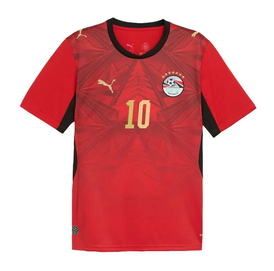 2026 World Cup Mohamed Salah Egypt Soccer Jersey Player Version  Match Version - No. 10 Home Red and Away White