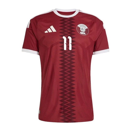 2026 World Cup Afif Qatar Soccer Jersey Player Version  Match Version - No.11 Home Red and Away White