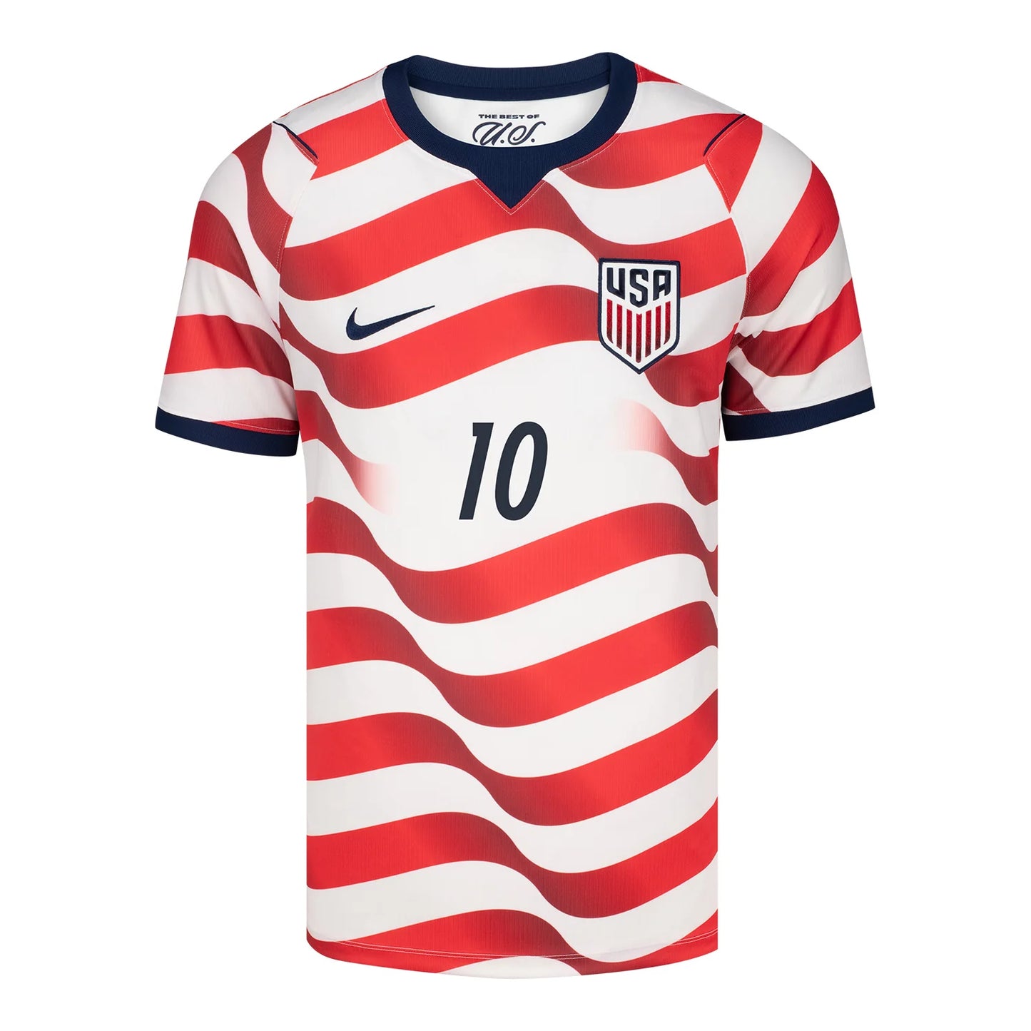 2026 World Cup Christian Pulisic USA Soccer Jersey Player Version  Match Version - No. 10 Home Red&White and Away Black
