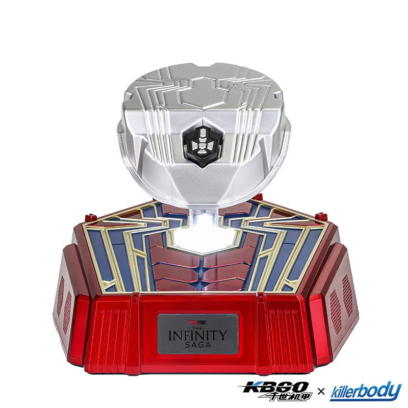 Hardcore Iron Spider-Man 1:1 Collectible Helmet with Built-in Bluetooth Speaker | Realistic Blinking Eyes & Touch/Remote Control
