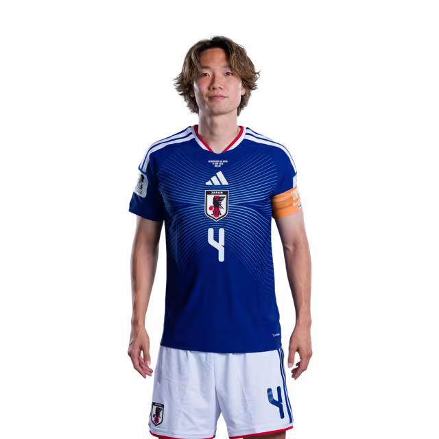 Japan National Football Team 2026 World Cup Jersey (Player/Match Version) — Defenders: No. 2 Yukinari Sugawara, No. 3 Shogo Taniguchi, No. 4 Ko Itakura/2026年ワールドカップ日本代表 ユニフォーム（選手バージョン／試合バージョン） DF：No.2 菅原幸成選手、No.3 谷口彰悟選手、No.4 板倉洸選手