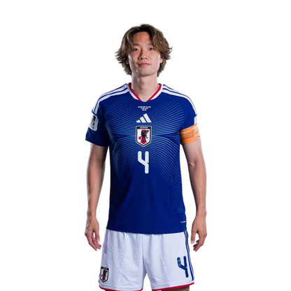 Japan National Football Team 2026 World Cup Jersey (Player/Match Version) — Defenders: No. 2 Yukinari Sugawara, No. 3 Shogo Taniguchi, No. 4 Ko Itakura/2026年ワールドカップ日本代表 ユニフォーム（選手バージョン／試合バージョン） DF：No.2 菅原幸成選手、No.3 谷口彰悟選手、No.4 板倉洸選手