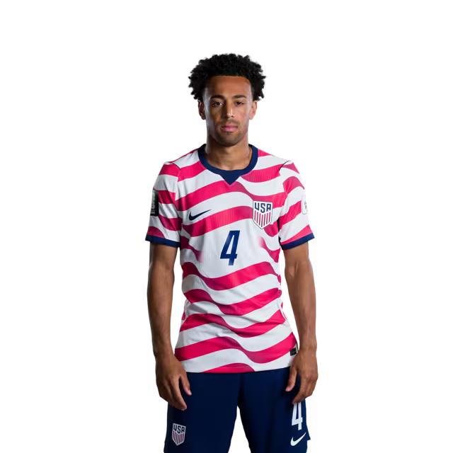 United States National Soccer Team 2026 FIFA World Cup Jersey (Player Version and Match Version) – Midfielders: No. 4 Tyler ADAMS, No. 7 Giovanni REYNA,No. 8 Weston McKENNIE