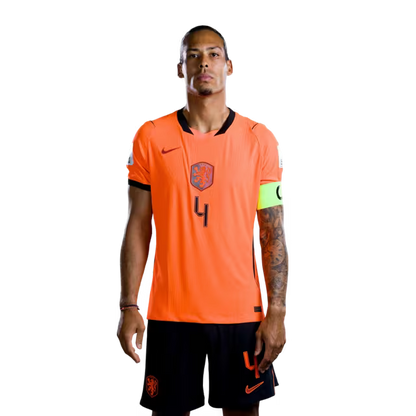 Netherlands National Team 2026 World Cup Jersey (Player Version/Match Version) — Defenders: No. 2 Lutsharel Geertruida, No. 4 Virgil van Dijk, No. 5 Nathan Aké / Verdedigers: nr. 2 Lutsharel Geertruida, nr. 4 Virgil van Dijk, nr. 5 Nathan Ake