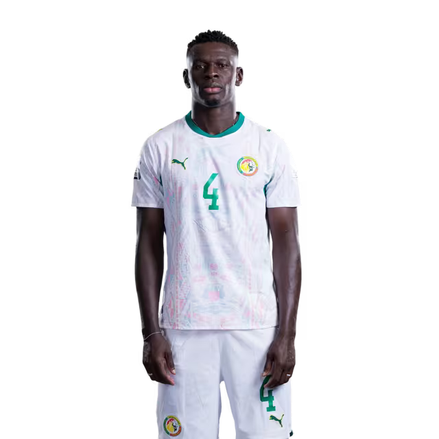 Senegal National Football Team 2026 World Cup Jersey (Player Version/Match Version) — Defenders: No.2 Mamadou SARR, No.3 Kalidou KOULIBALY,No.4 Abdoulaye Seck / Defenseurs : No. 2 mamadou sarr, no. 3 kalidou koulibaly, no. 4 abdoulaye seck