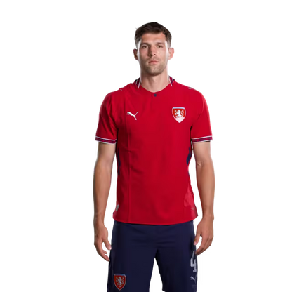 Czech Republic National Football Team 2026 World Cup Jersey (Player/Match Version) — Defenders: No. 2 David Zima, No. 3 Tomáš Holeš, No. 4 Robin Hranáč/ obránci: č. 2 David Zima, č. 3 Tomáš HOLES, č. 4 Robin HRANAC