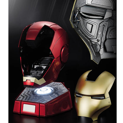 Smart Wearable Iron Man MK7 Helmet – 1:1 Bluetooth Speaker with Quad-Control (Voice/Touch/Remote) & Bilingual Support