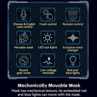 Transformers Optimus Prime Wearable Helmet with Voice Changer & Mechanical Moving Cheek Guards