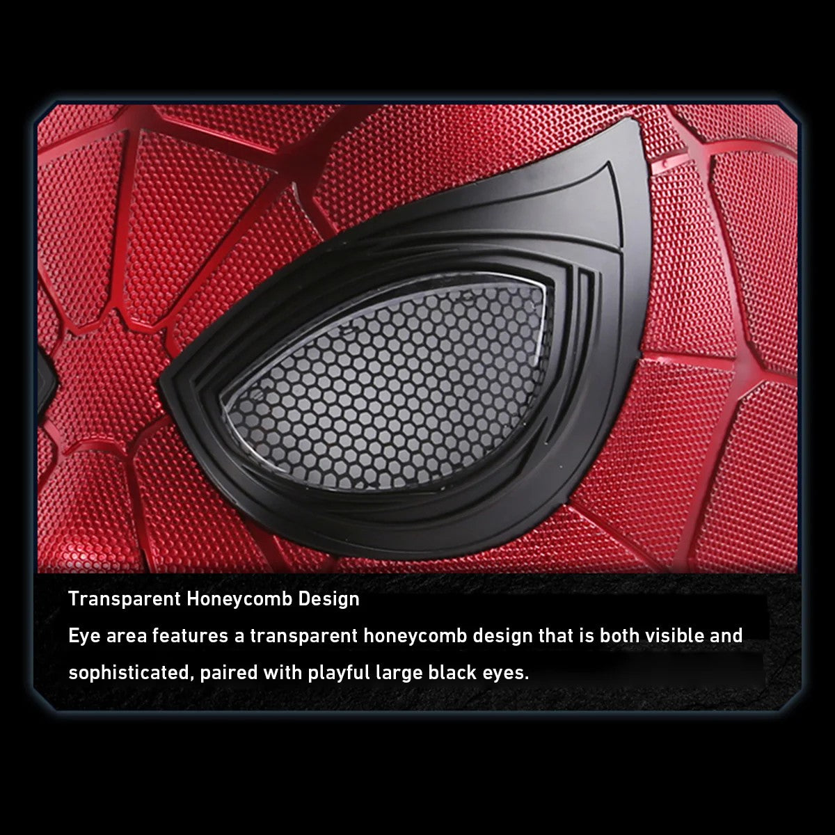 Life-Size Iron Spider-Man Collectible Helmet: Immersive Hardcore Replica with Blinking Eyes, Touch & Remote Control