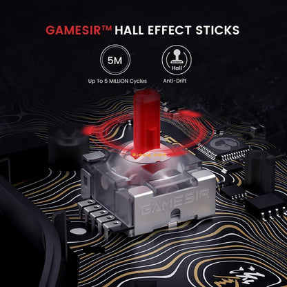 GameSir Kaleid Flux Wired RGB Controller for Xbox Series X|S, Xbox One, Windows 10/11 & Steam, Anti-Drift Gamepad with Precision Hall Effect Sticks Console Smartphone