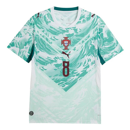 2026 World Cup B.Fernandes Portugal Soccer Jersey Player Version  Match Version - No.8 Home Red and Away Green