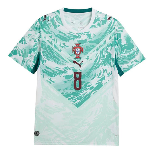 2026 World Cup B.Fernandes Portugal Soccer Jersey Player Version  Match Version - No.8 Home Red and Away Green