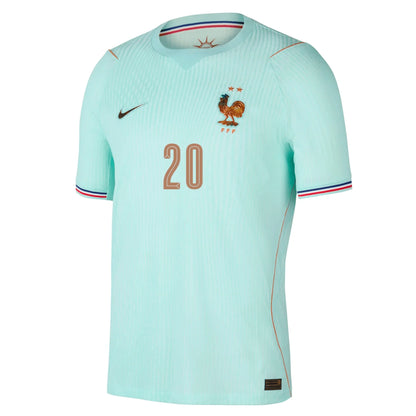 2026 World Cup Doue France Soccer Jersey Player Version  Match Version - No.20 Home Royal and Away Green