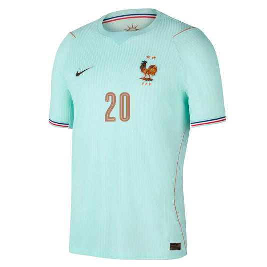 2026 World Cup Doue France Soccer Jersey Player Version  Match Version - No.20 Home Royal and Away Green