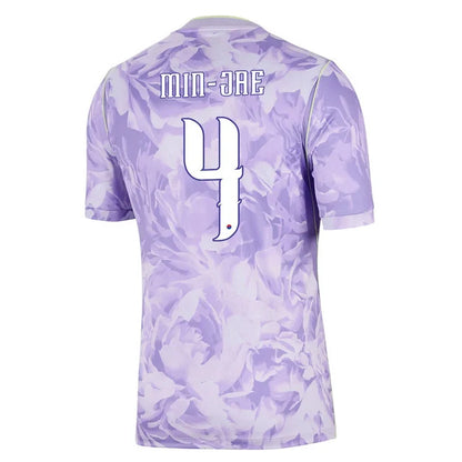 2026 World Cup Min-jae South Korea Soccer Jersey Player Version  Match Version - No.4 Home Red and Away Purple