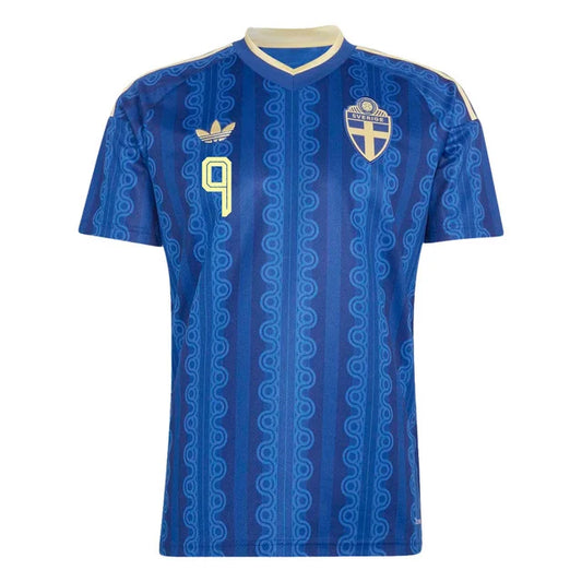 2026 World Cup Isak Sweden Soccer Jersey Player Version  Match Version - No.9 Home Yellow and Away Blue