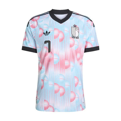 2026 World Cup De Bruyne Belgium Soccer Jersey Player Version  Match Version - No.7 Home Red and Away Blue