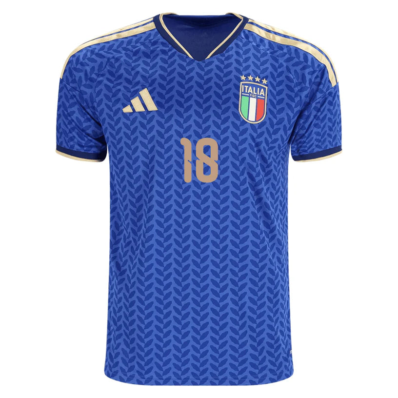 2026 World Cup Barella Italy Soccer Jersey Player Version  Match Version - No.18 Home Blue and Away White